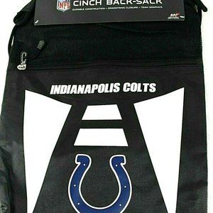 Indianapolis Colts NFL Cinch Back-Sack Black Draws